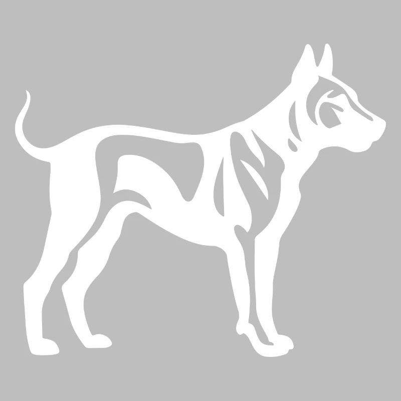 Silhouette de chien Bull Terrier
