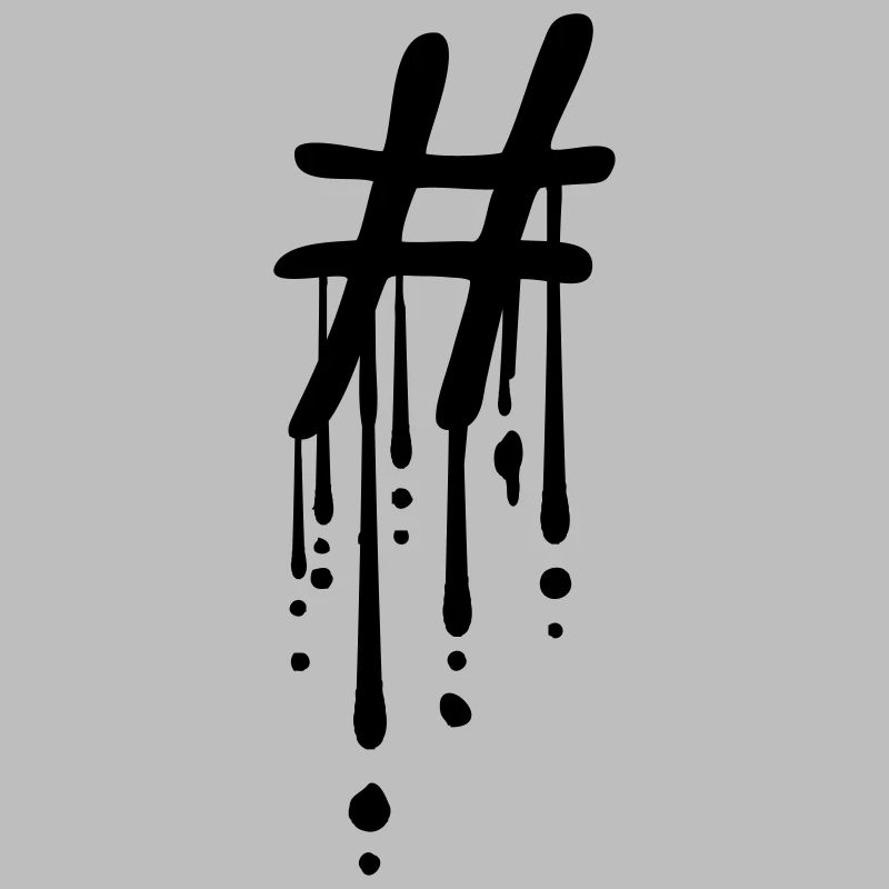 Hashtag Graffiti Drop