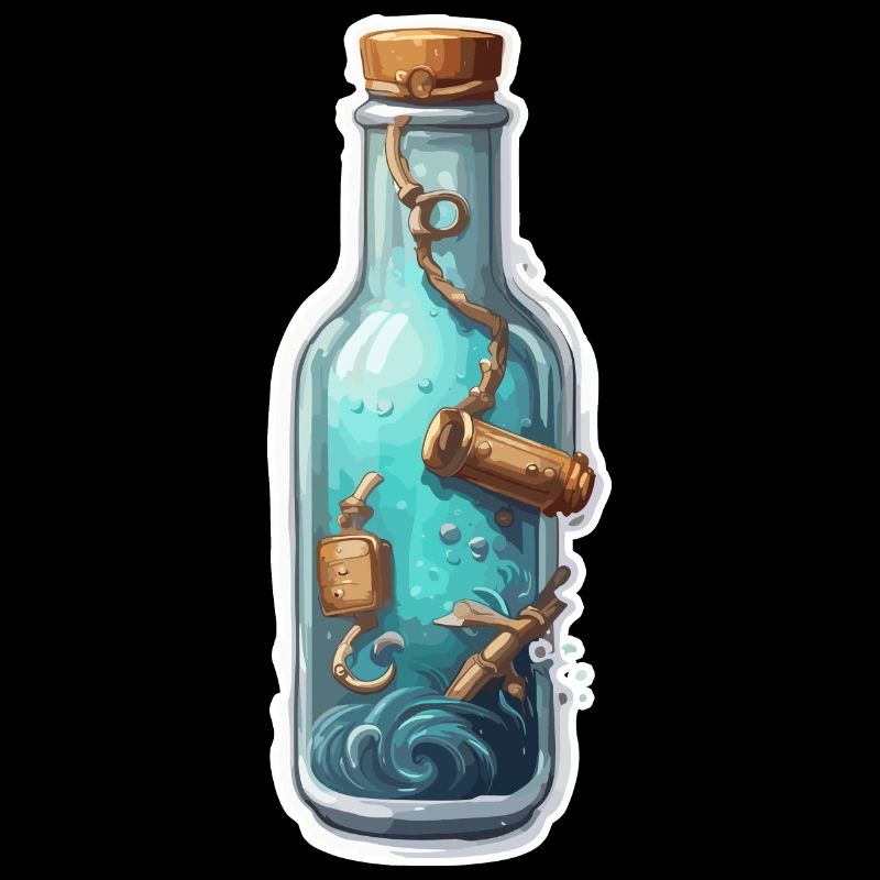 Magic Bottle / Cork / Underwater / Anchor