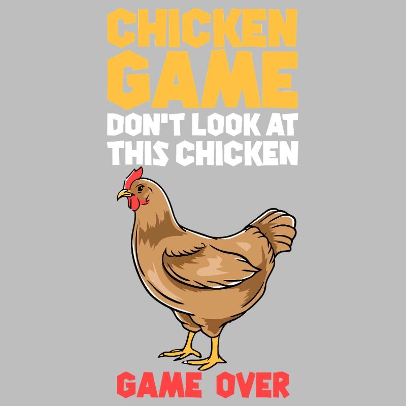 Chicken Game Bold Text Tee
