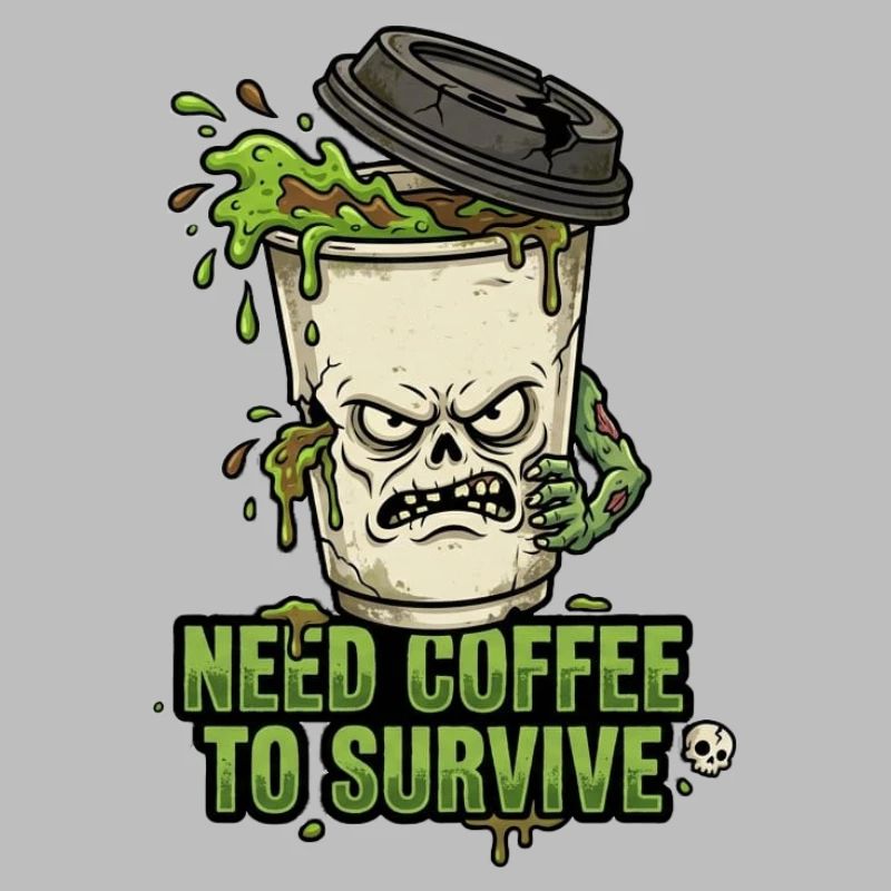 Café Zombie Need Coffee