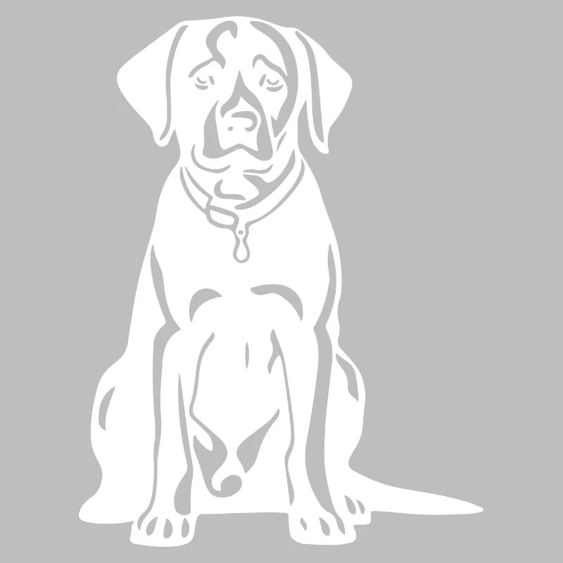 Silhouette de chien labrador