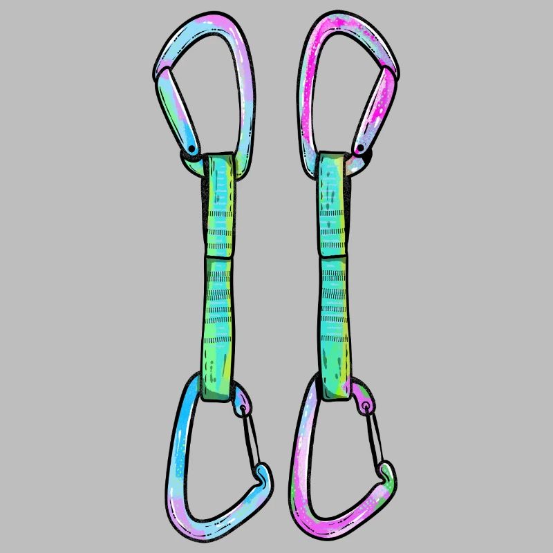 Rock climbing quickdraws