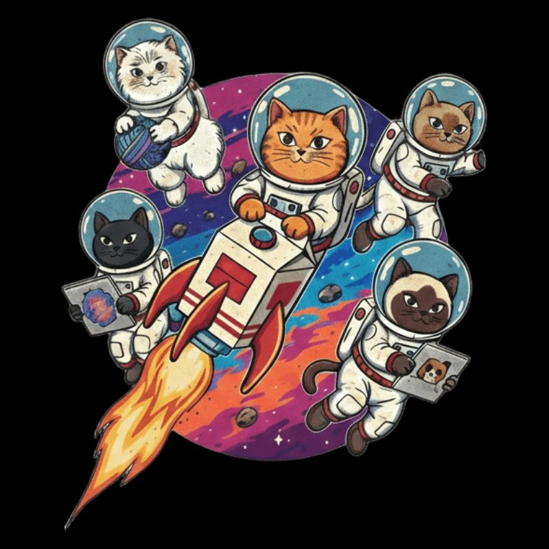 Galactic Astronaut Cat