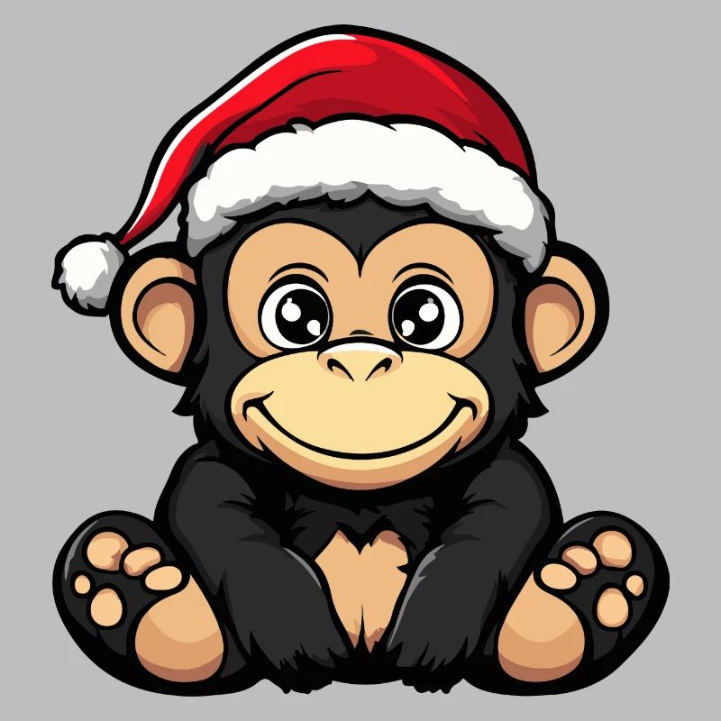 Singe Noël Mignon