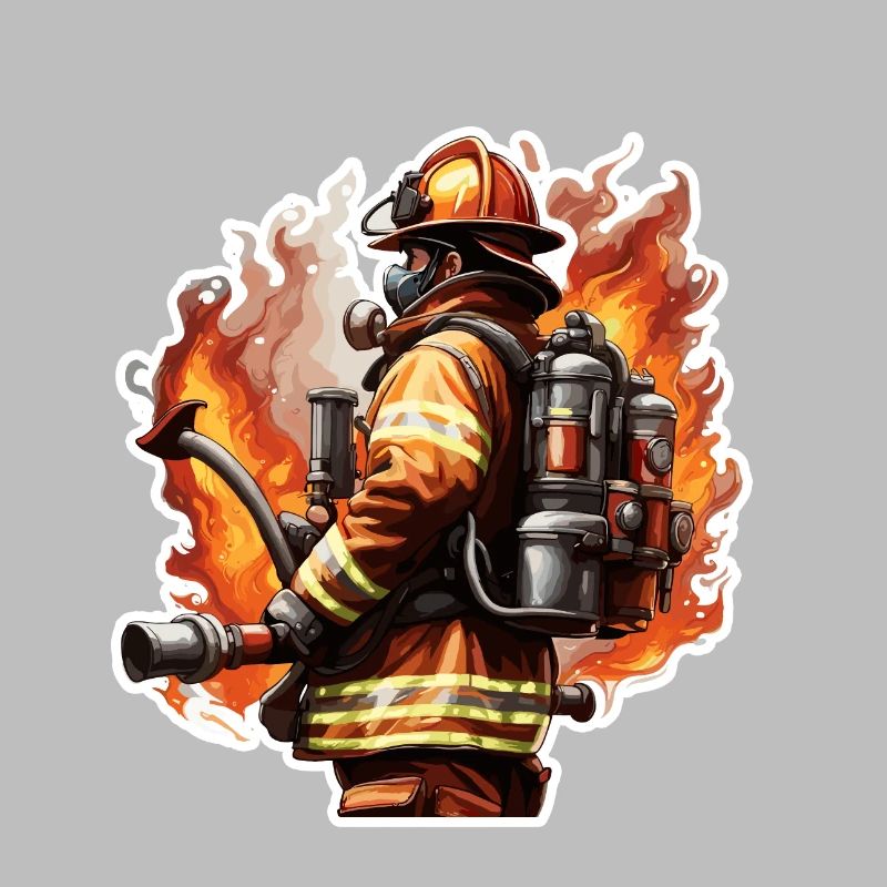 Firefighter / Fire / Fire / Extinguish / Hero
