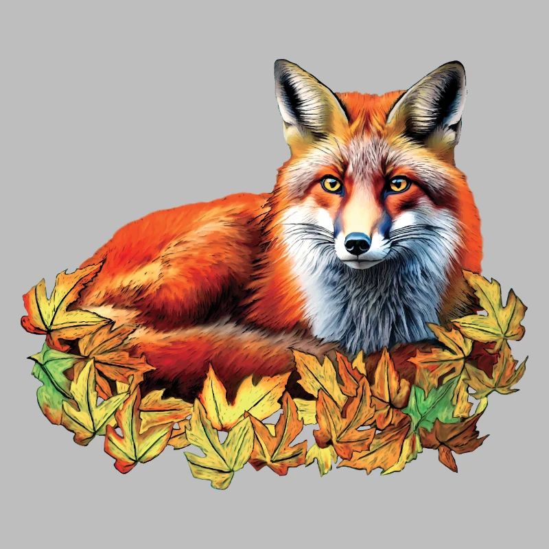 Rotfuchs im Herbst