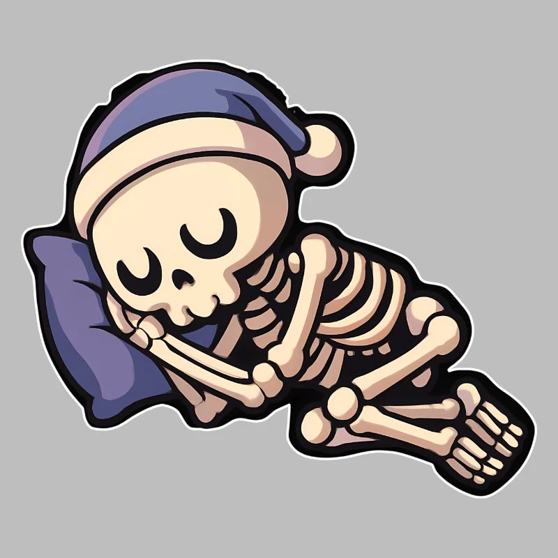 Cute bone sleeper with sleepy cap