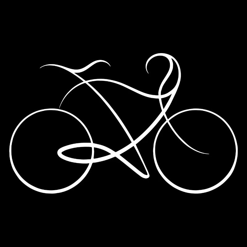 Fahrrad eine Linie - Harmonie - Dynamik
