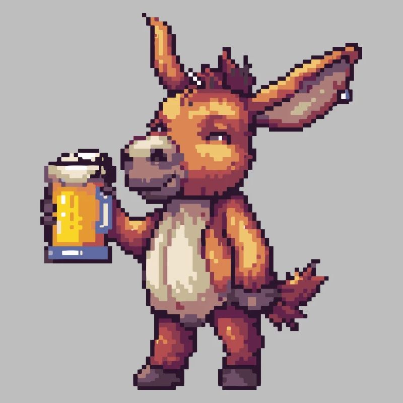 Donkey Beer Pixel