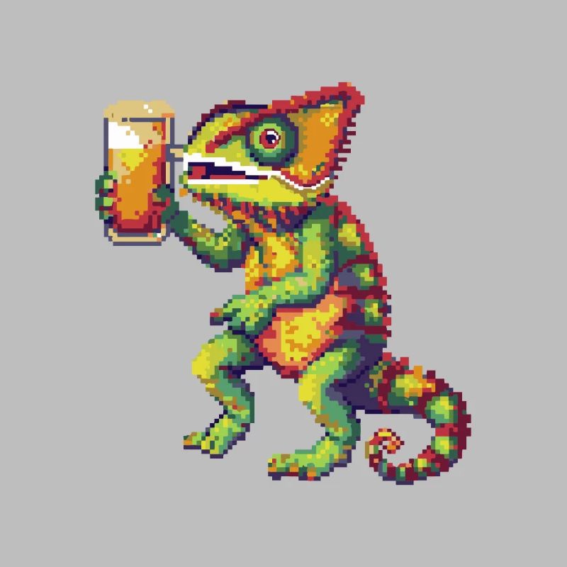 Chameleon Bier Pixel