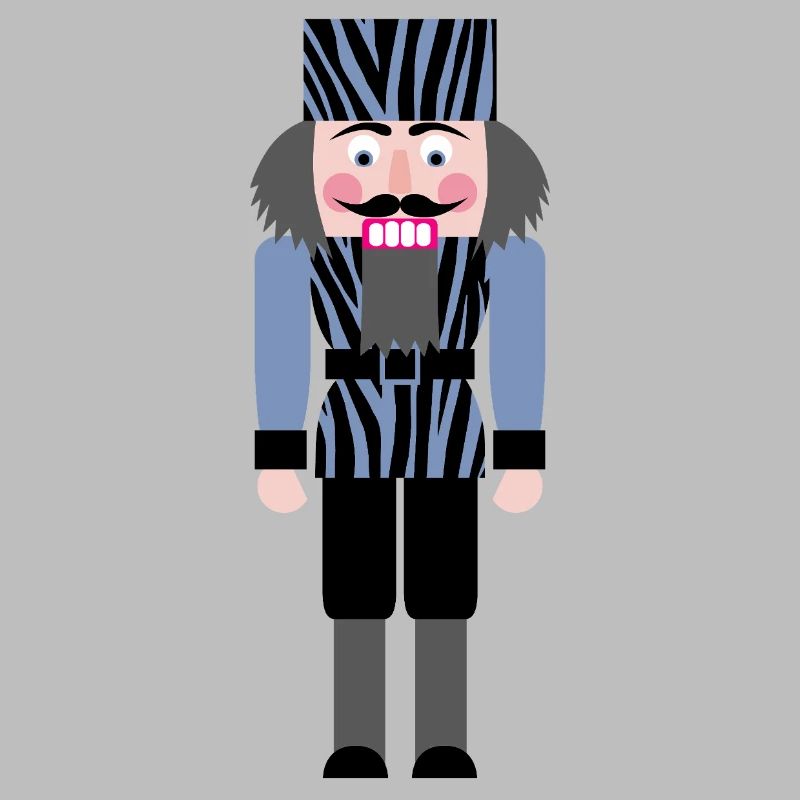 Nutcracker Zebra Pattern Christmas Decoration Advent