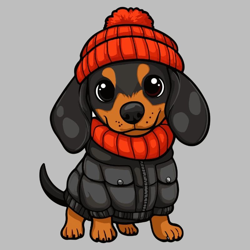 Dackel Dachshund Stylisch