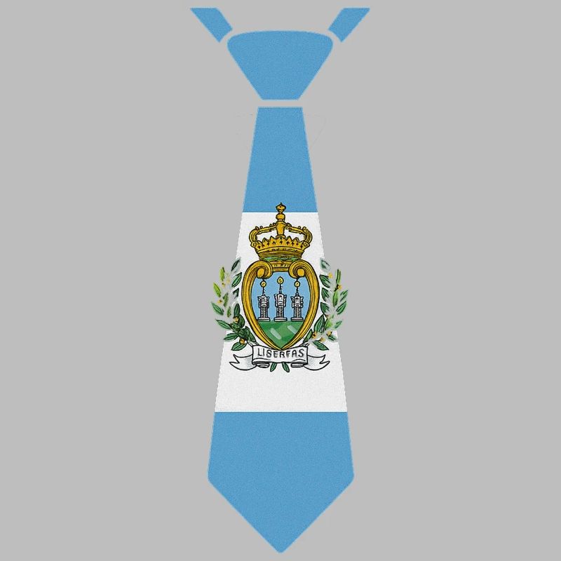 Cravate de Saint-Marin – Conception du drapeau