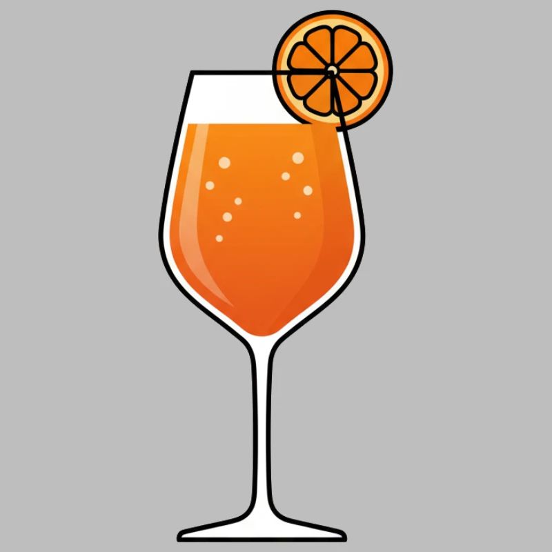 Orangencocktail im Glas