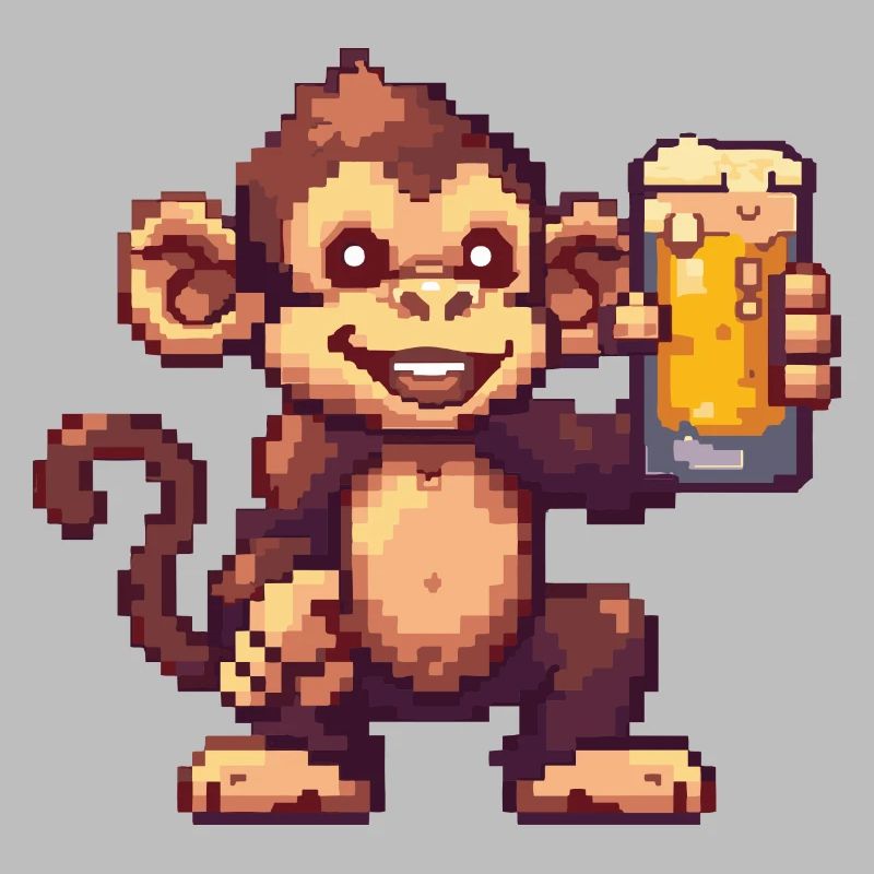 Monkey bière pixel
