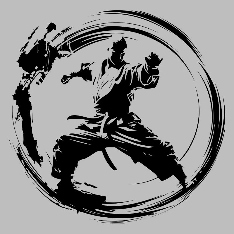 Karaté Silhouette Combattante