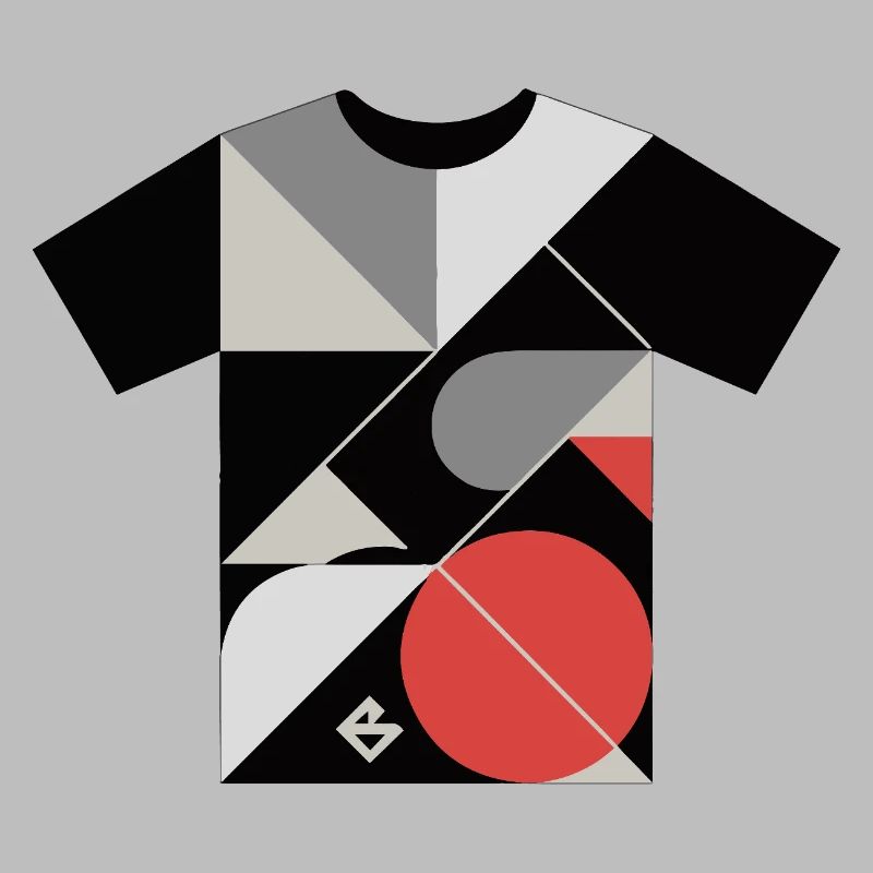 Geometric Mosaic: Red Circle Blocks