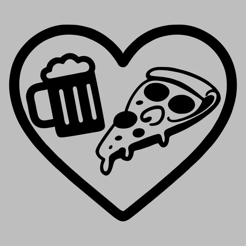 Heart Pizza Bier