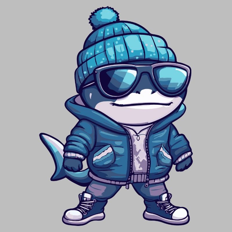 Bande dessinée d’hiver requin