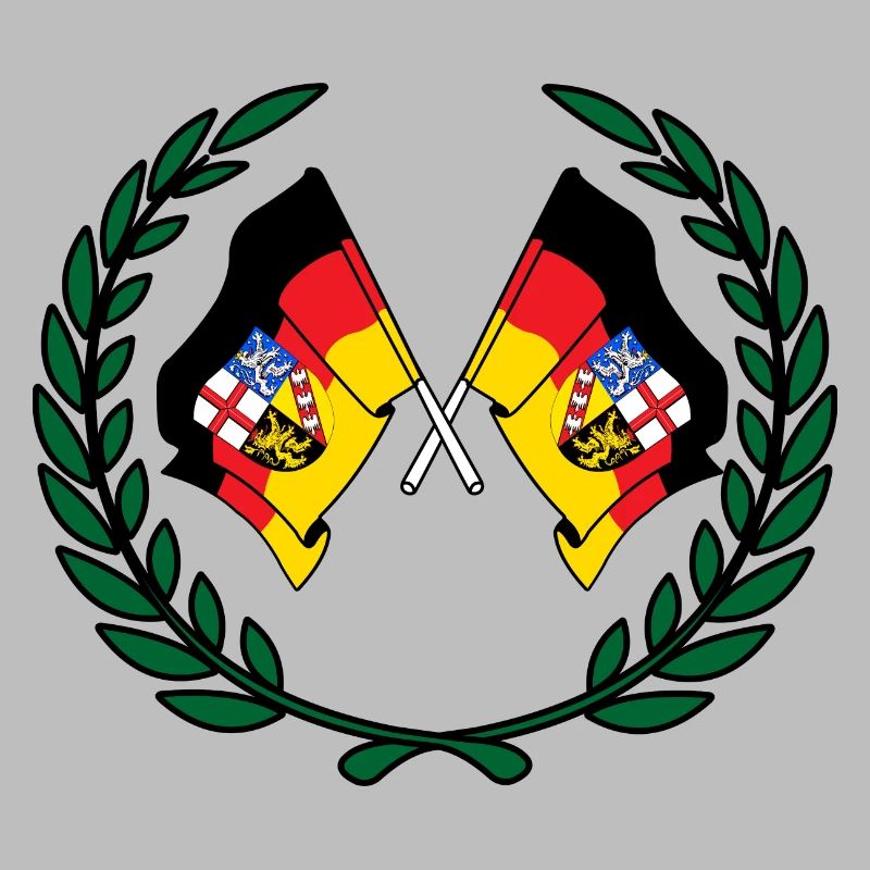 Drapeaux Couronne de laurier de la Sarre