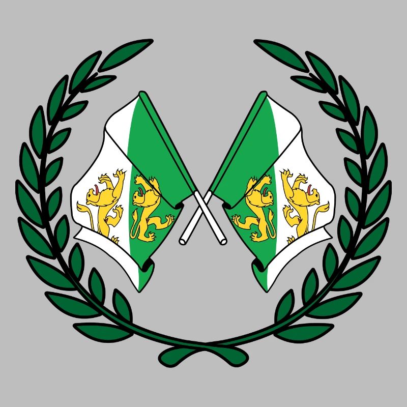Drapeaux du comté de Thurgovie Suisse couronne de laurier