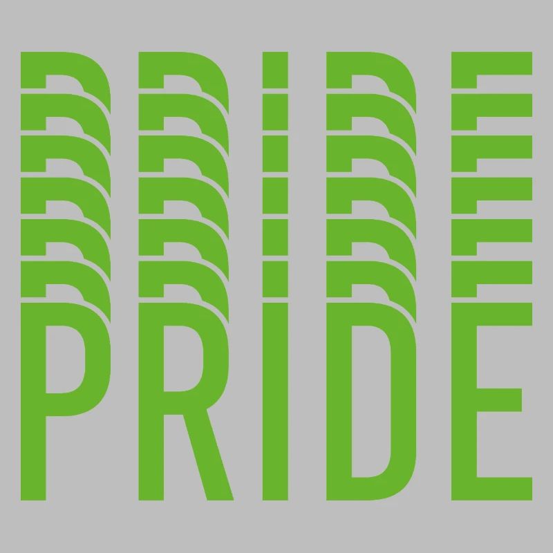 Lime Green Pride Text Design