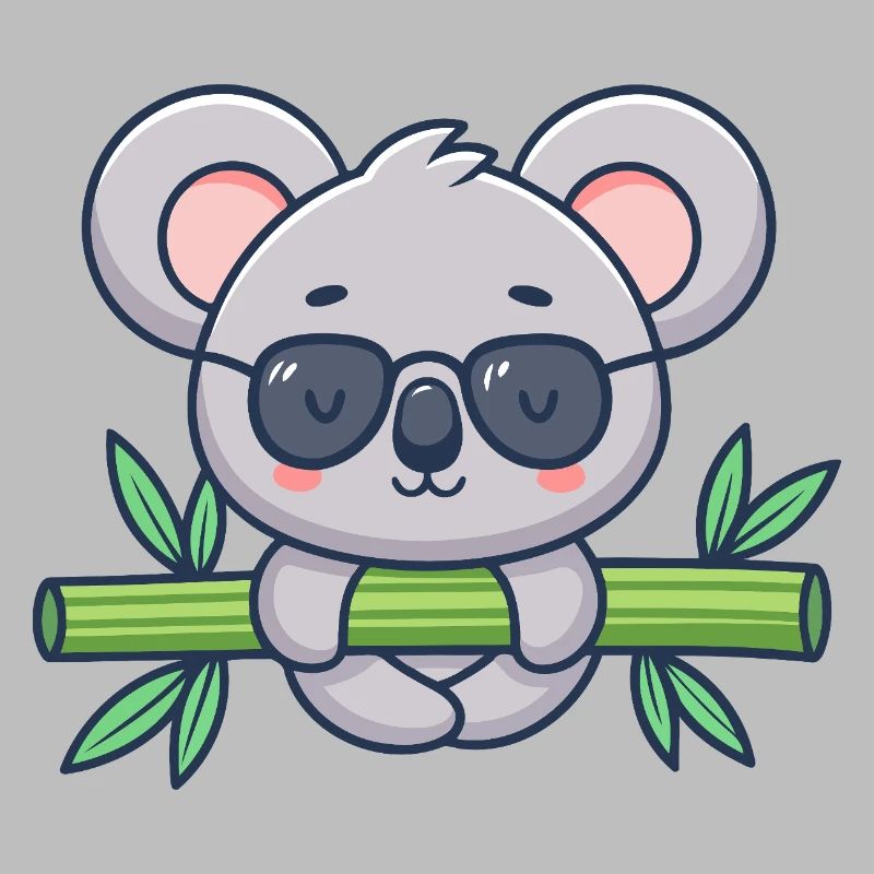 Koala on Solar Bamboo