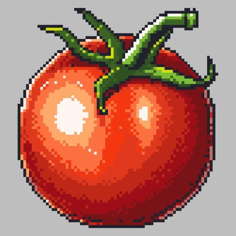 Icône pixel de tomate