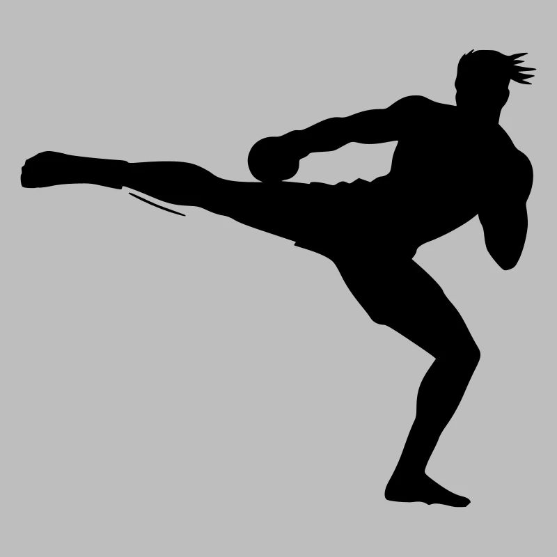 Kickboxer Silhouette 