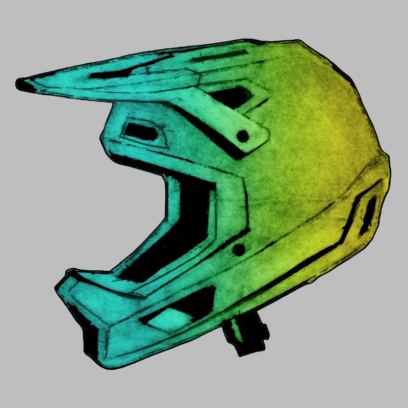 MTB FullFace Helm - handgeschnitzte Druckvorlage