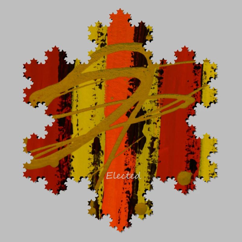 Art Moderne- Coloré- Unique - Flocon de neige