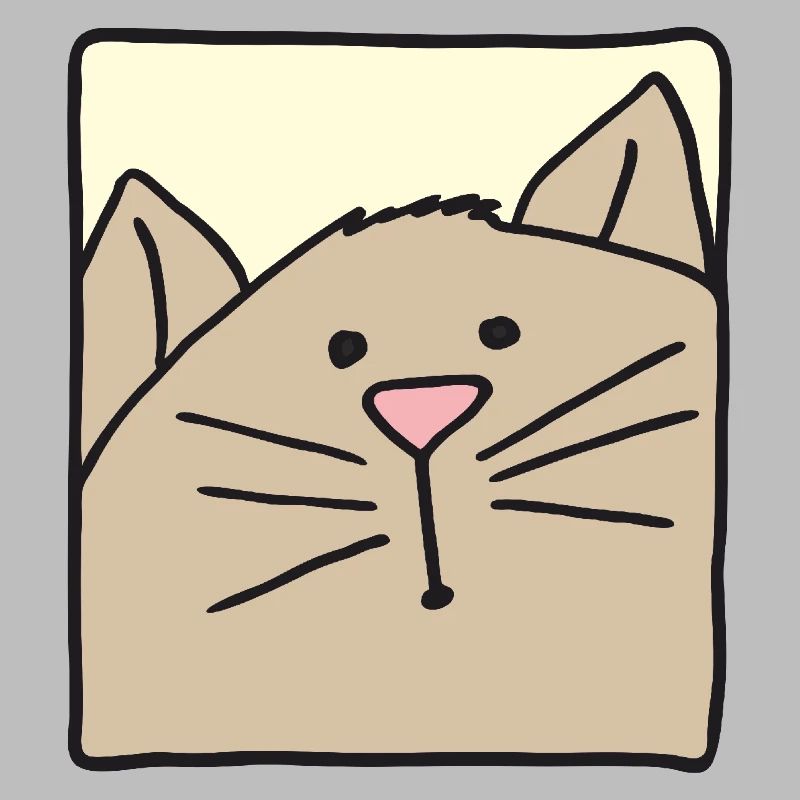 Cat Head Funny