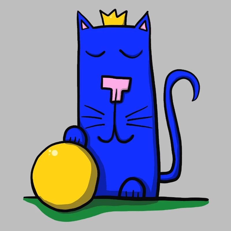 Katze mit Krone