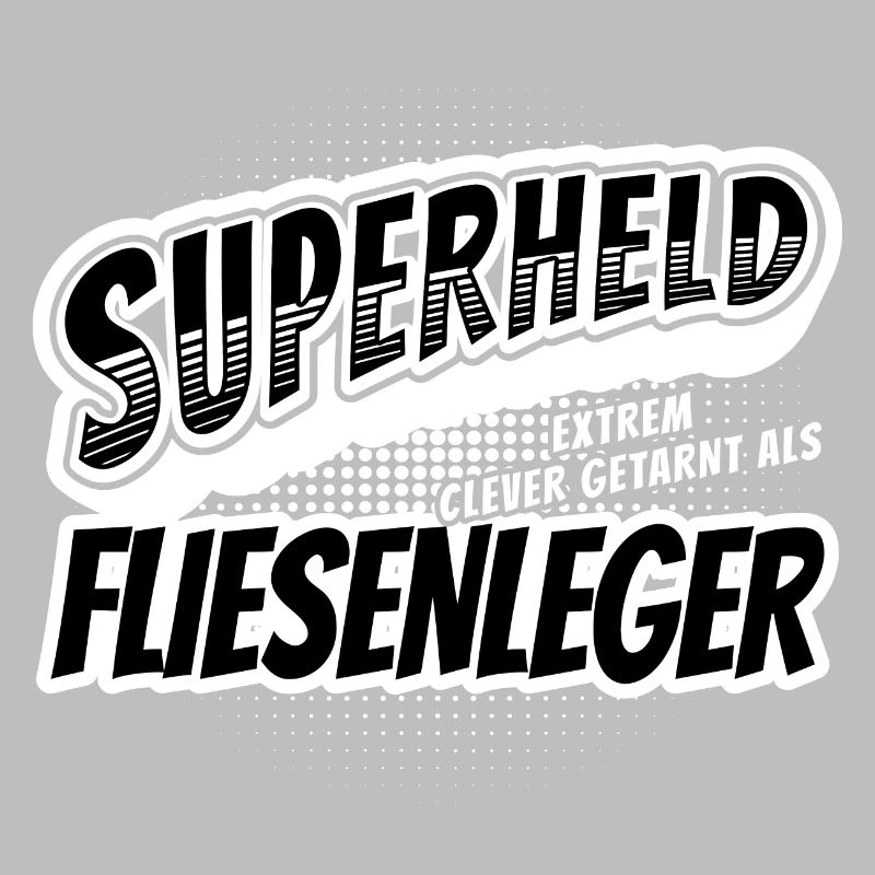 Superheld, clever getarnt als Fliesenleger