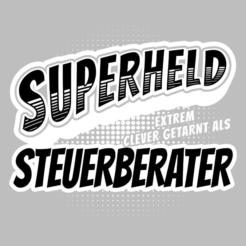 Superheld, clever getarnt als Steuerberater