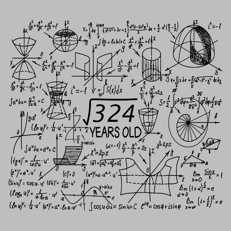 18th Birthday Math Math Student Mathefan