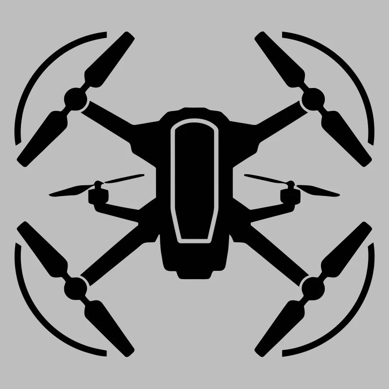 Drone Silhouette Emblem