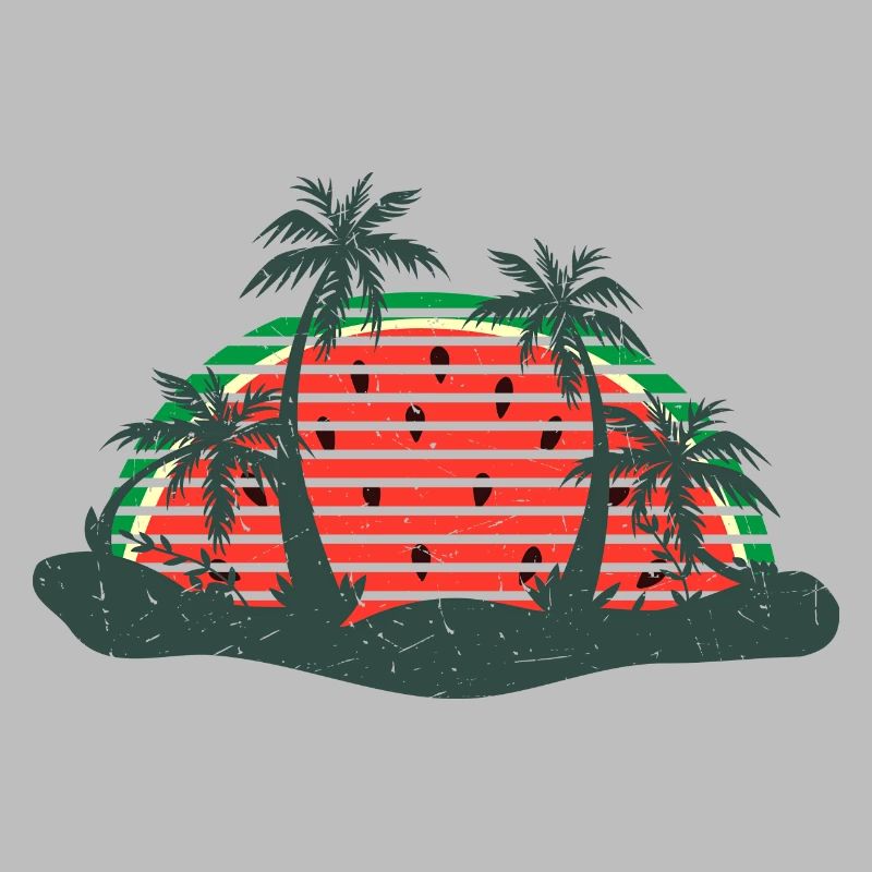 Coucher de soleil d’été de pastèque