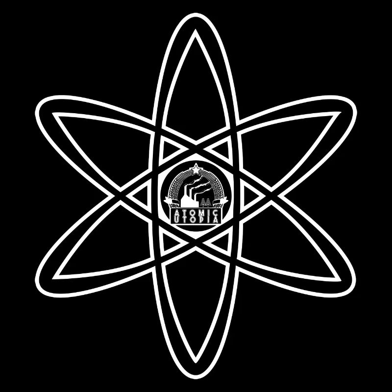 Atomic Utopia - Atom Emblem in Black