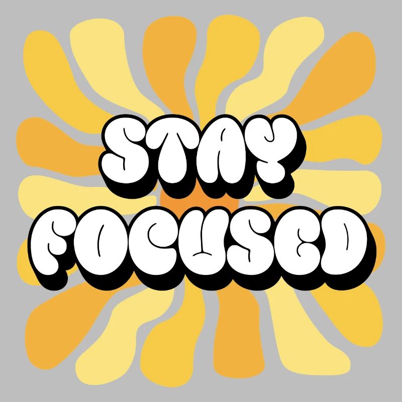 Restez concentré Affirmations positives Tournesol