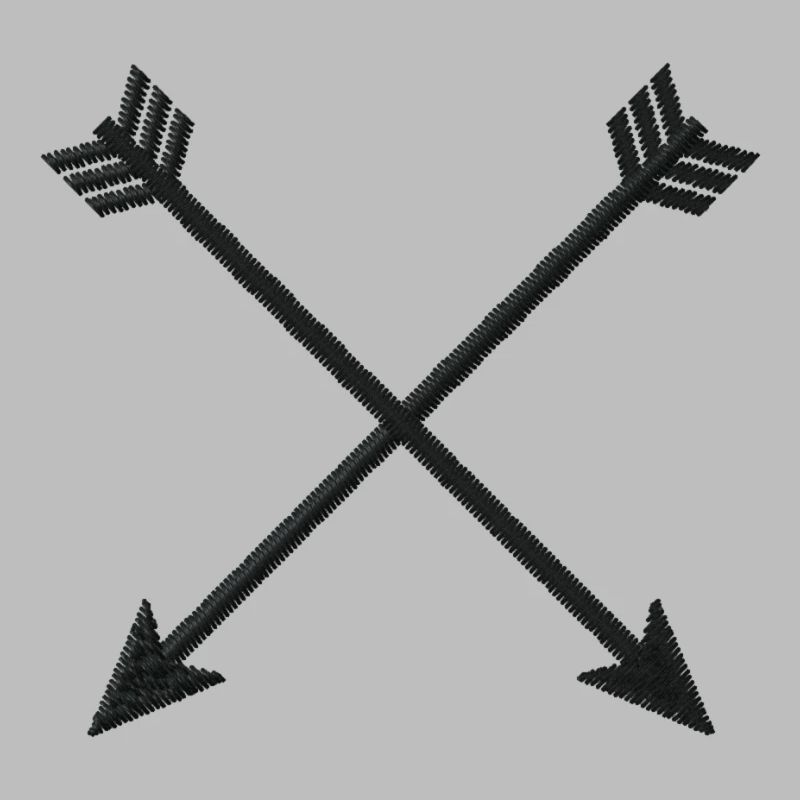Arrows embroidered
