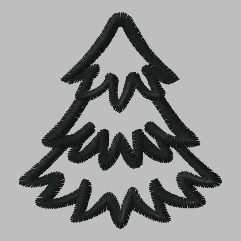 Weihnachtsbaum bestickt