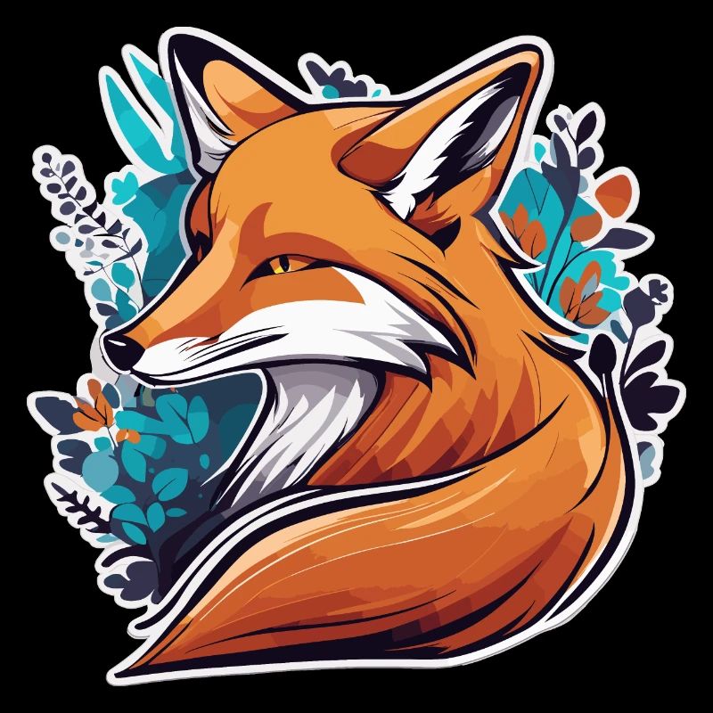 Fox Sticker Design