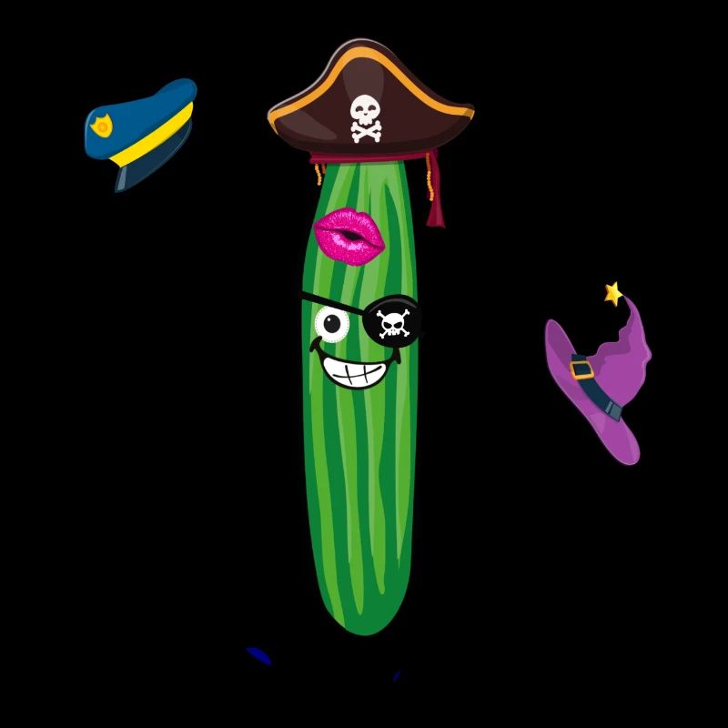carnival cucumber, cucumber, carnival, pirate, sailor