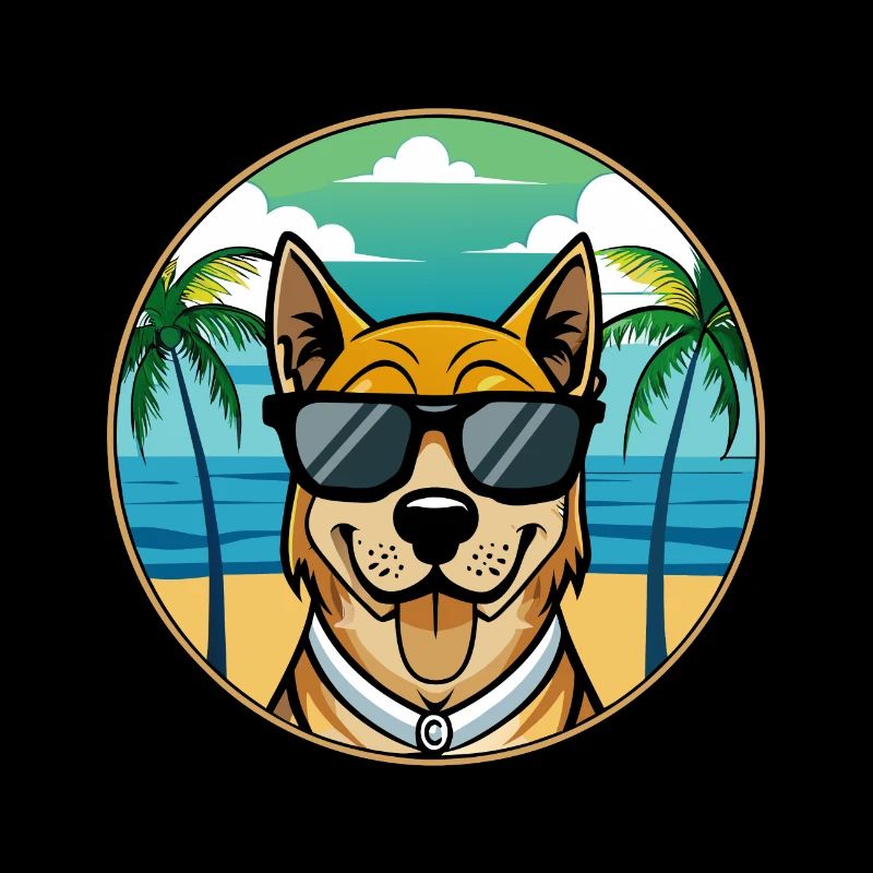 Cao De Castro Laboreiro Race De Chien Dessin Animé Plage