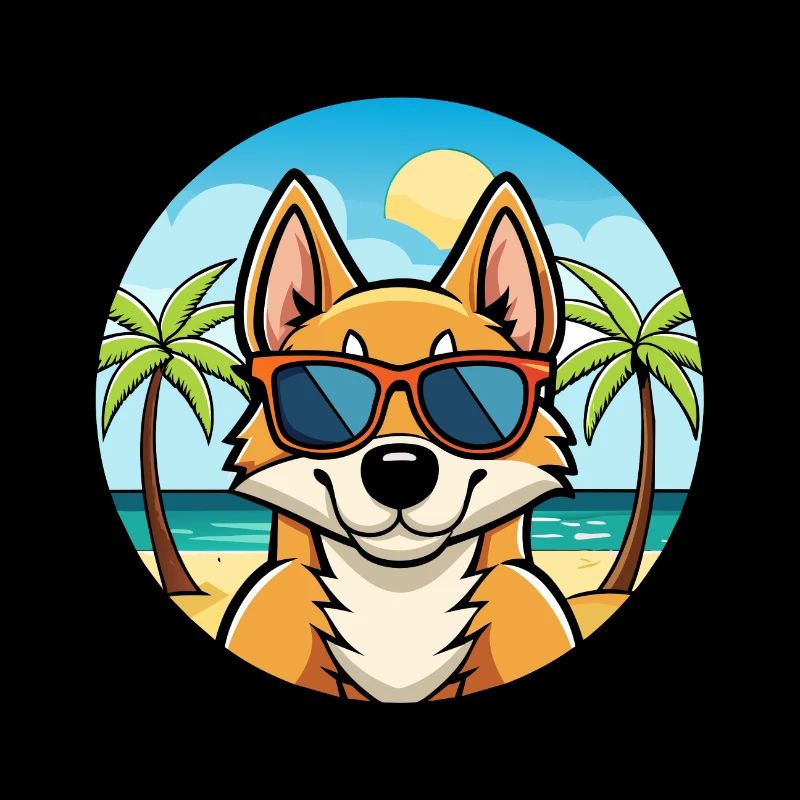 Lunettes de soleil de dessin animé de race de chien Fox Terrier du Chili