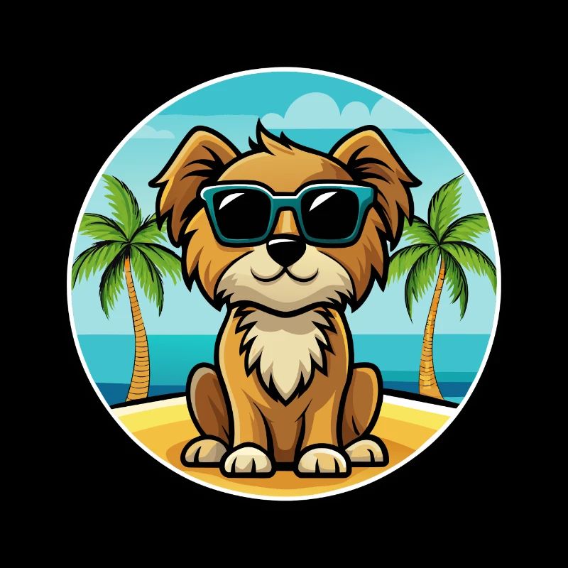 Lunettes de soleil de dessin animé de race de chien de race de chien anglais