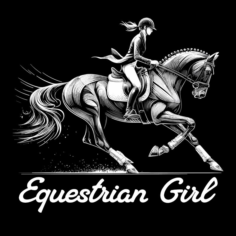 Reiterin Pferd Mädchen Pferdemädchen Geschenk
