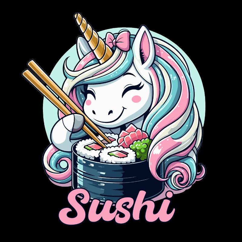 Sushi Einhorn süß Maki Geschenk